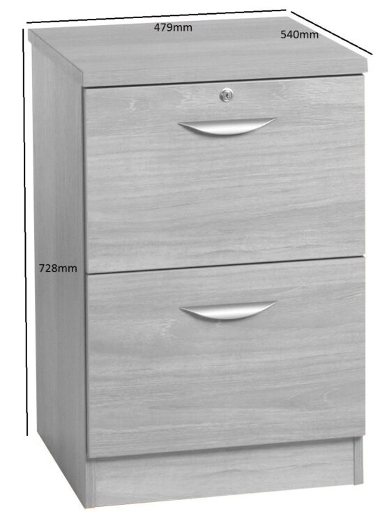 Two Drawer Office Filing Cabinet - Image 2