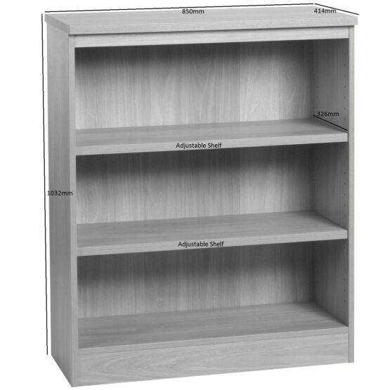 Mid Height Bookcase 850mm Wide - Image 2