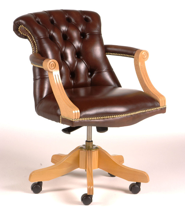Admiral executive leather discount faced chair