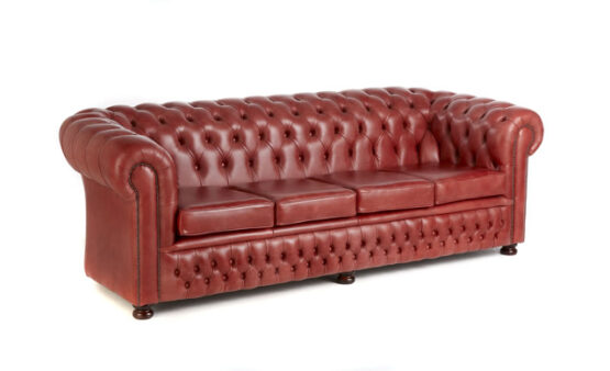 STRAUSS CHESTERFIELD FOUR SEATER SOFA