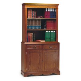 Credenza With Top Bookcase