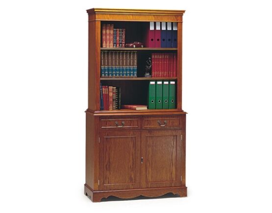 Credenza With Top Bookcase