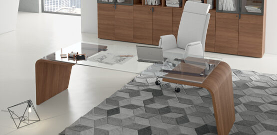 Larus Directional Executive Desk - Image 9