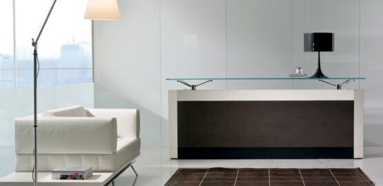 De Symetria Glass Executive Office Desk - Image 14