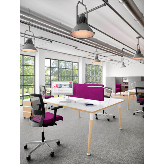 4Wood White Office Desk - Image 3
