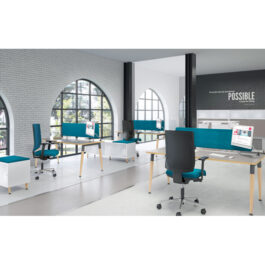 4Wood White Office Desk