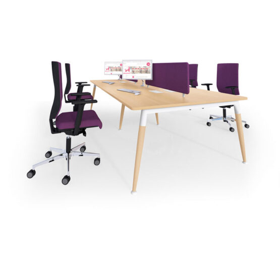 4Wood White Office Desk - Image 5
