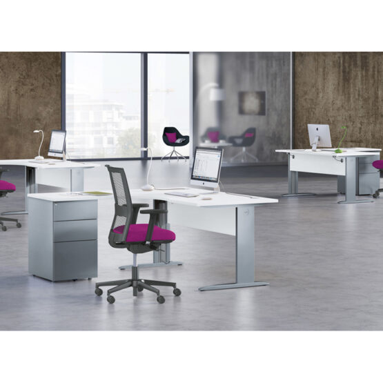 Ideal White Office Desk - Image 11