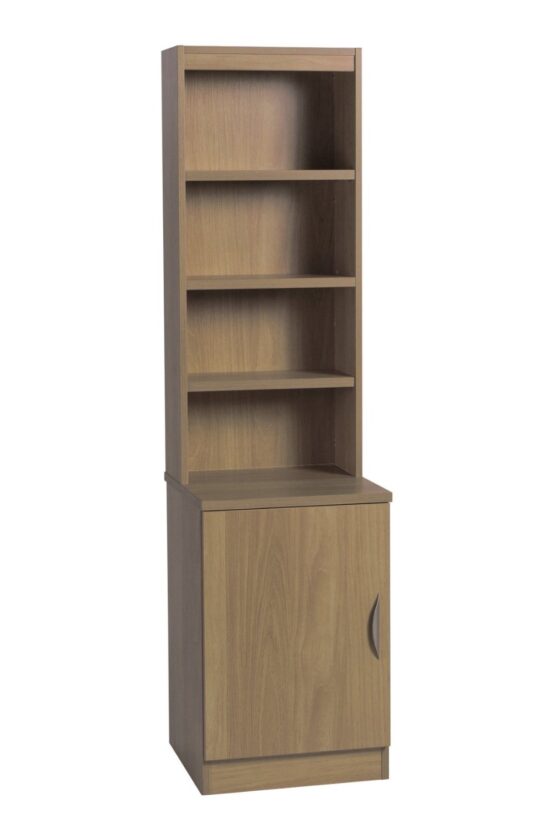 DESK HEIGHT CUPBOARD 480MM WIDE WITH HUTCH