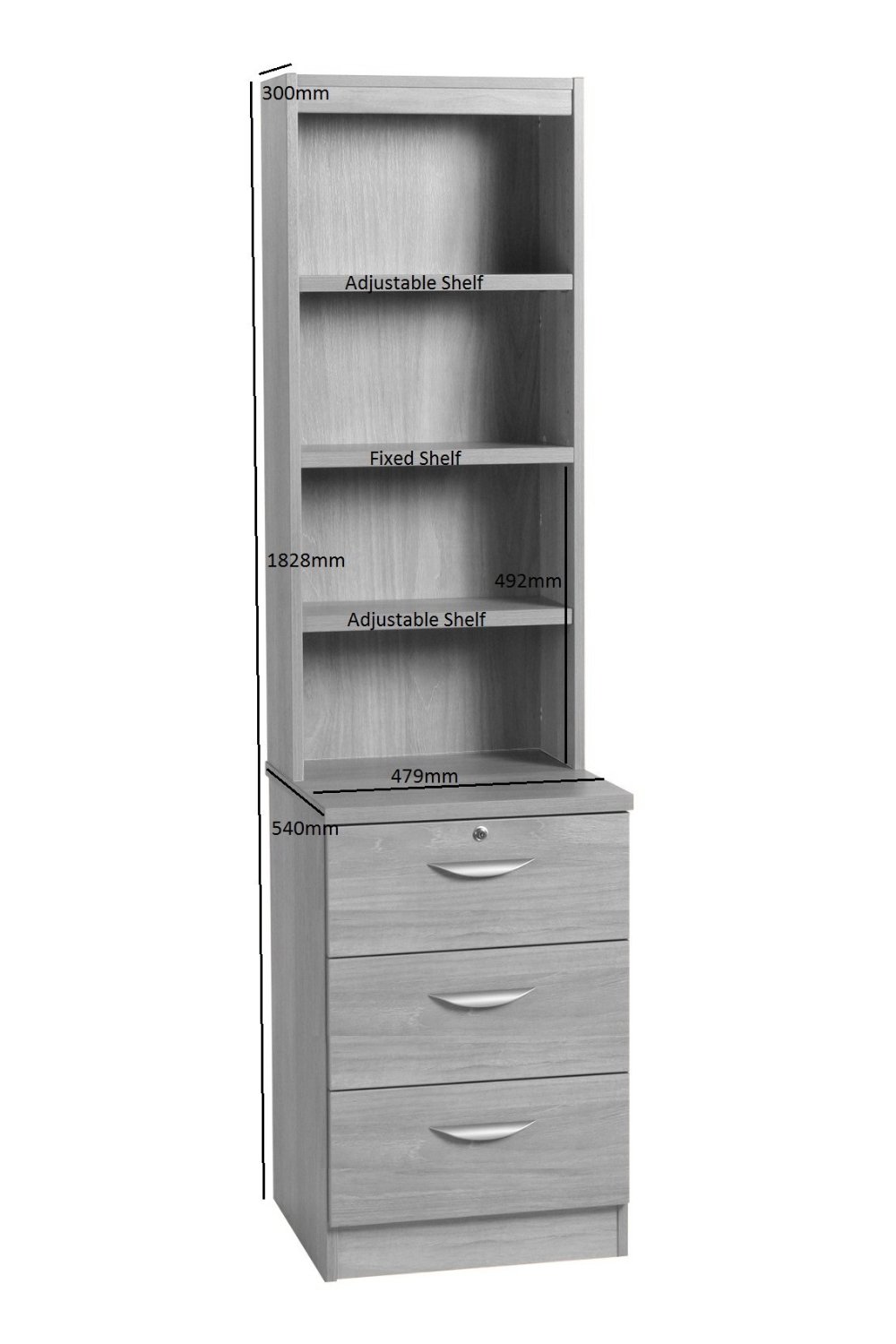 Three Drawer Cd Dvd Storage Drawer Unit With Hutch Margolis