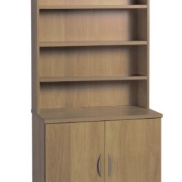 DESK HEIGHT CUPBOARD 850MM WIDE WITH HUTCH