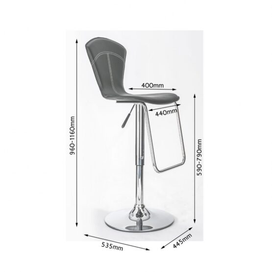 VIRGINIA HIGH BACK BARSTOOL - Image 4