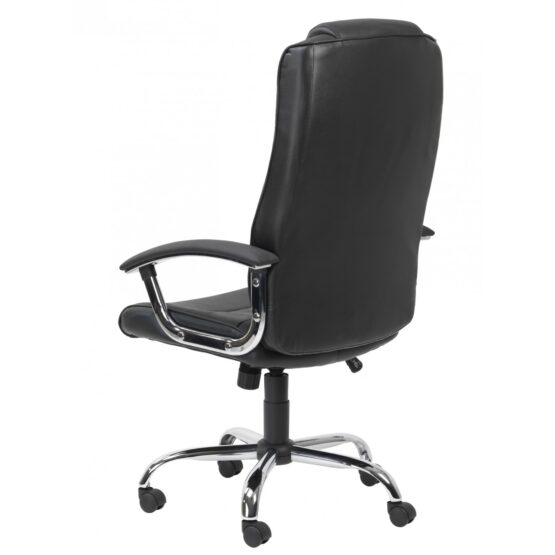 Houston Black Leather Executive Swivel Office Chair - Image 5