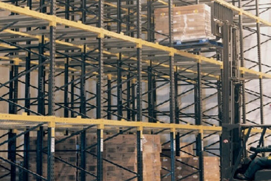 PUSH BACK PALLET RACKING