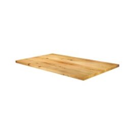 SOLID OAK - RECTANGULAR TABLE TOP - NATURAL FINISH