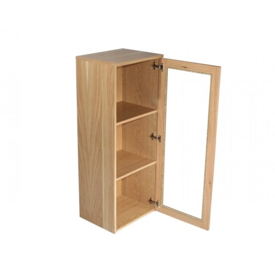 OAKWOOD BOOKCASE NARROW GLAZED - Image 3