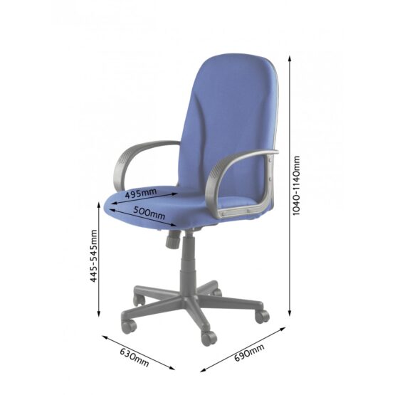 Boston Black Swivel Office Chair - Image 3