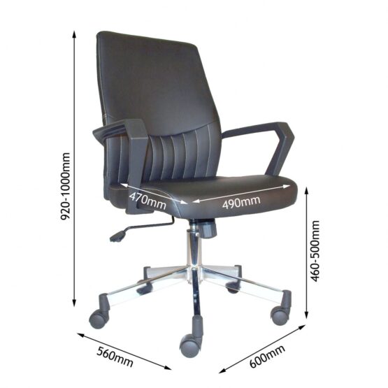 Brooklyn Faux Leather Operator Office Chair - Image 5