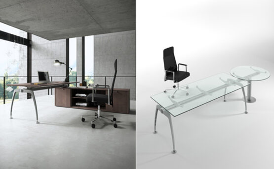 Triper Glass Office Desk - Image 4