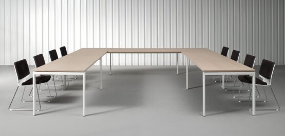 ON White Office Bench Desk - Image 4