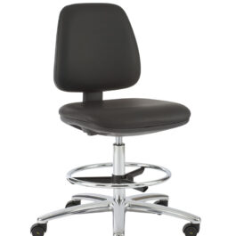 ESD CLEANROOM CHAIR ON ESD GLIDES