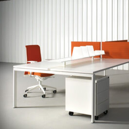 ON White Office Bench Desk
