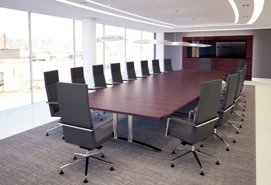 Transcend Barrel shaped boardroom table