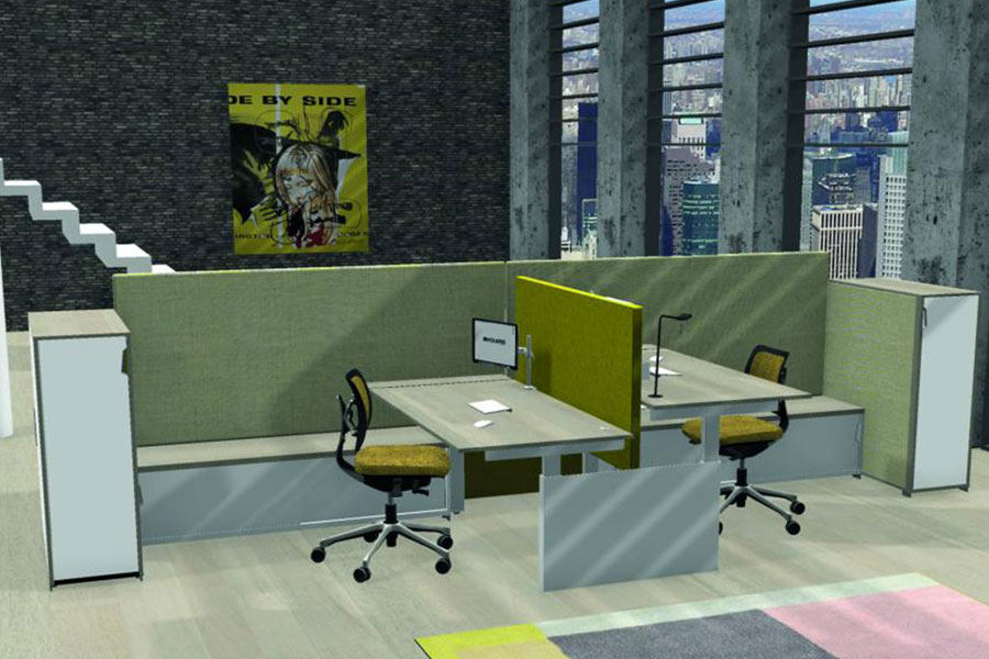 Q40 Benching System Margolis Furniture