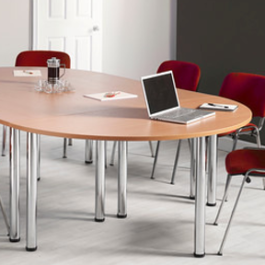 Chrome Tubular  Leg Tables