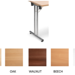 CHROME FOLDING LEG TABLES