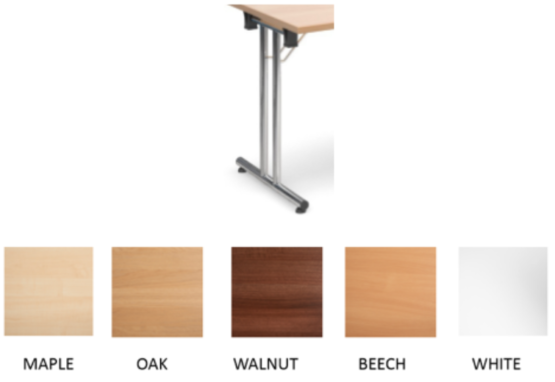CHROME FOLDING LEG TABLES
