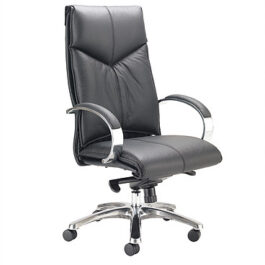 Valentino Black Leather Office Chair