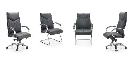 Valentino Black Leather Office Chair - Image 2