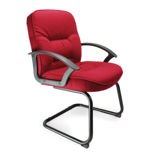 Coniston-C (Wine) Office Cantilever Framed Visitors Chair
