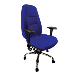 Babylon Blue Fabric Task Operator Office Chair