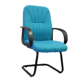 Pluto-C (Aqua) Cantilever Framed Visitors Armchair