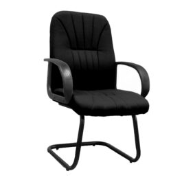 Pluto-C (Black) Cantilever Framed Visitors Armchair