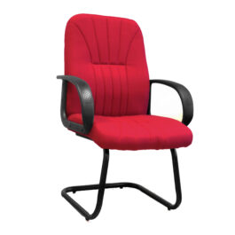 Pluto-C (Wine) Cantilever Framed Visitors Armchair