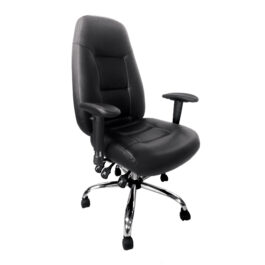 Babylon Black Leather Task Operator Office Chair