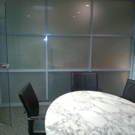 Double Glazed 6mm Sandblasted Glass Office Partition