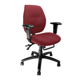 Severn (Wine) Medium Back Operator Chair