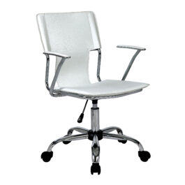 Trento (White) Swivel Office Armchair