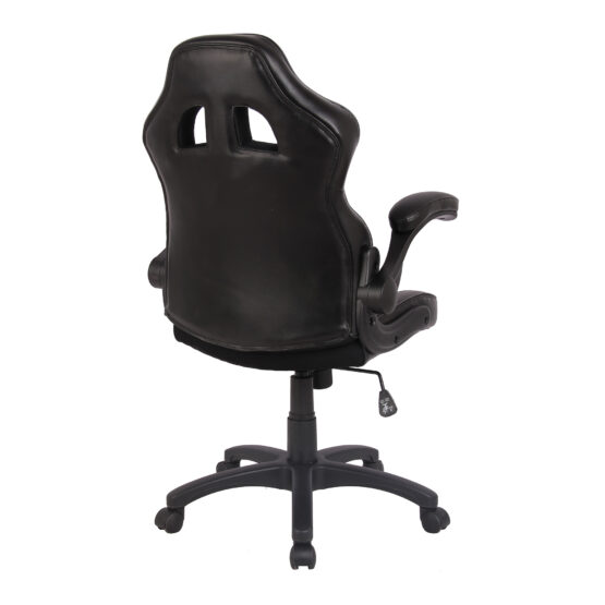 Predator (Black) Racing Office Chair With Folding Arms - Image 4