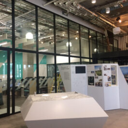 Double Glazed Glass Office Partition With Sliding Doors