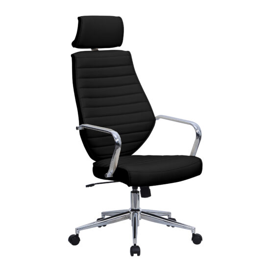 Atlas (Black) Executive Leather Effect Designer Office Chair