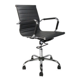 Aura (Black) Leather Effect Executive Armchair
