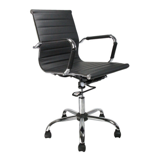 Aura (Black) Leather Effect Executive Armchair