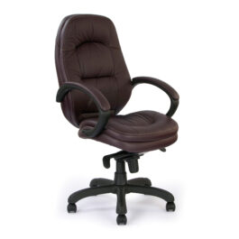 Brighton (Burgundy) Leather Faced Executive Armchair