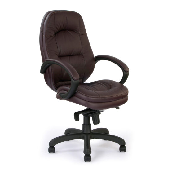 Brighton (Burgundy) Leather Faced Executive Armchair