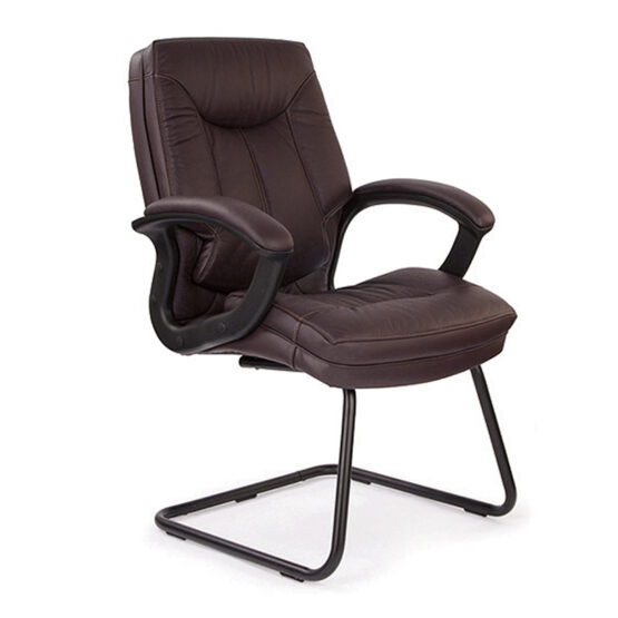 Hudson (Burgundy) Visitors Armchair
